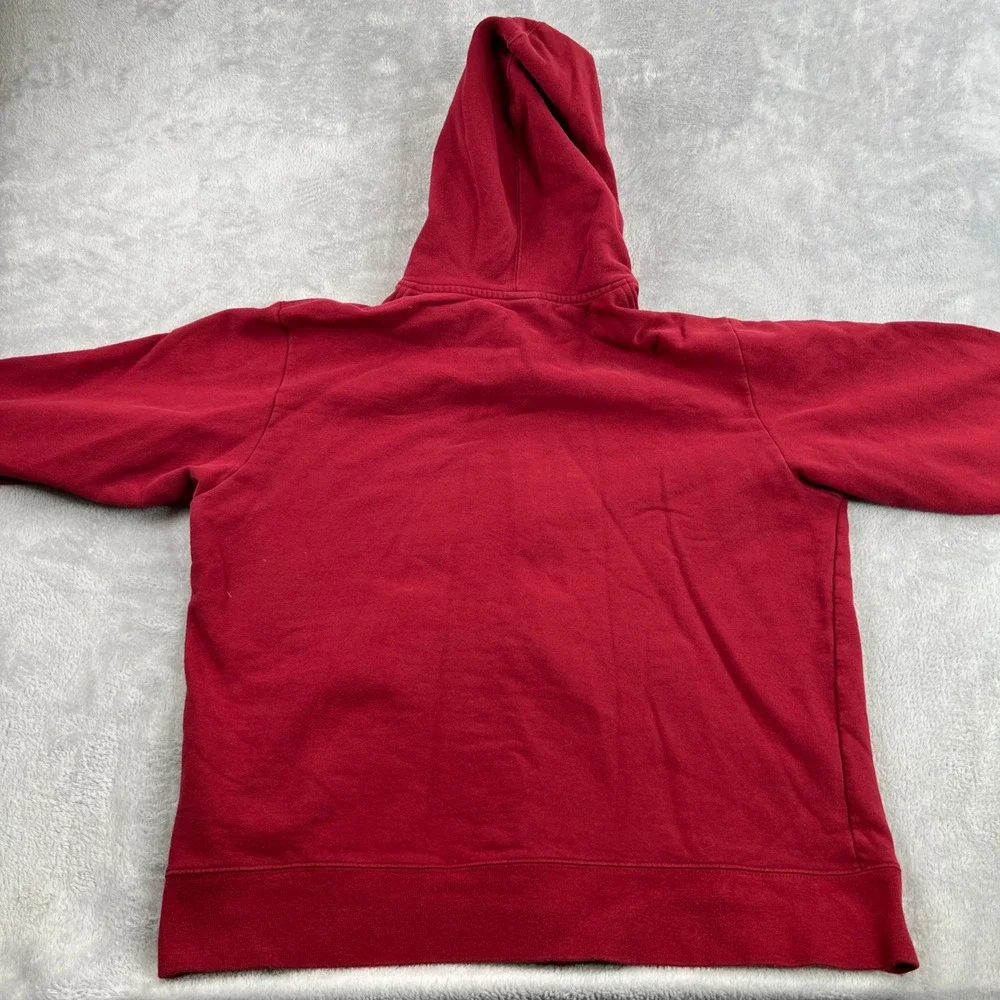 The North Face Full Zip Hoodie XL Red Men Gorpcore Outdoor Streetwear Sweatshirt